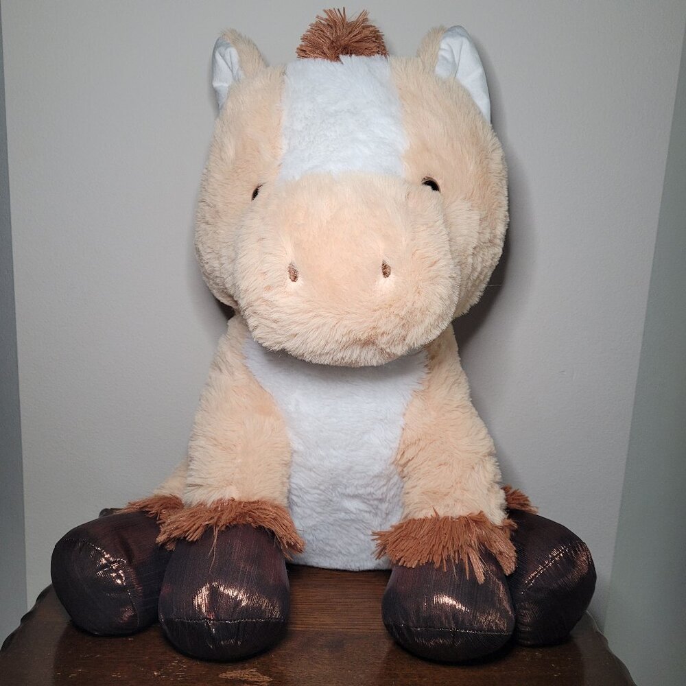 Horse Plush Stuffed Animal Large Shimmery Hooves Farmhouse Cowgirl